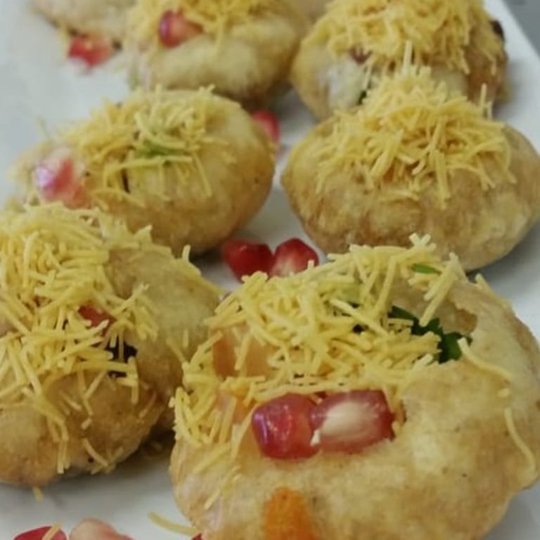 Savory sev puri delights
