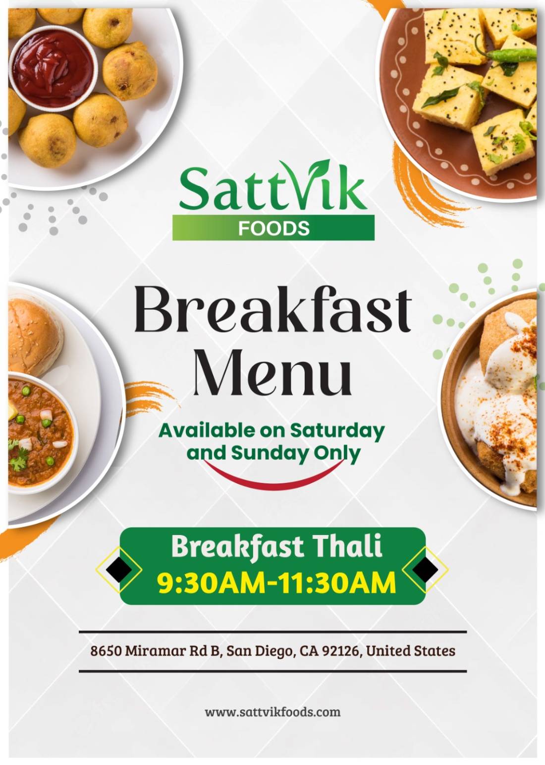 Sattvik Breakfast Thali